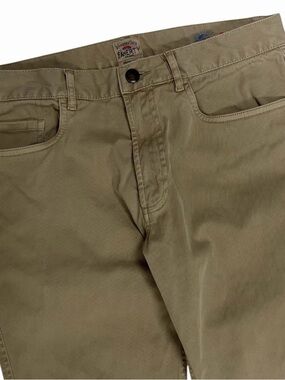 Faherty Pants Mens 31x32 Brown Stretch Terry 5 Pocket Slim Straight Casual Chino